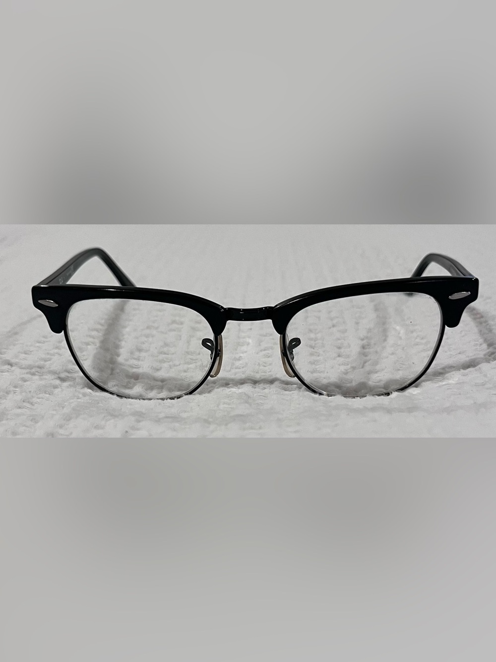 Ray-Ban Black Clubmaster Optical Glasses with Case - Picture 4 of 6